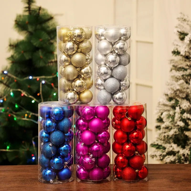 Pack de 24 Bolas de Navidad de 3 cm para Árbol - AANHORA-SHOPPING