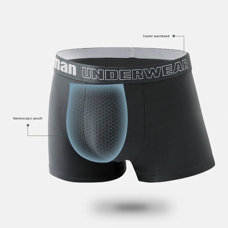 Pack de 4 Bóxers Ajustados para Hombre Transpirables - AANHORA-SHOPPING