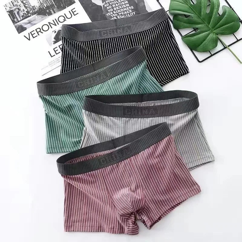Pack de 4 Bóxers de Algodón para Hombre - AANHORA-SHOPPING