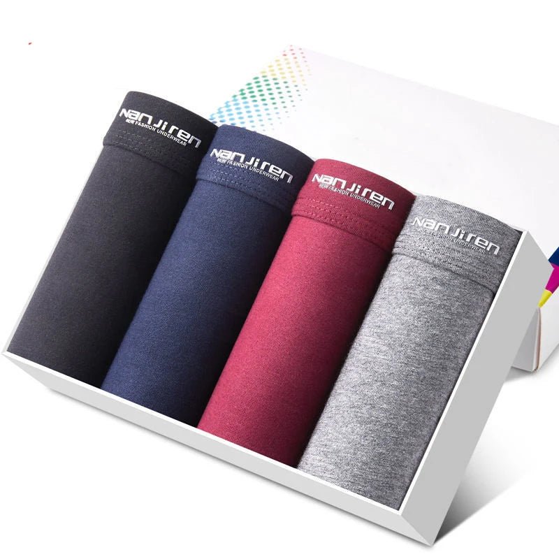 Pack de 4 Bóxers de Algodón para Hombre - AANHORA-SHOPPING