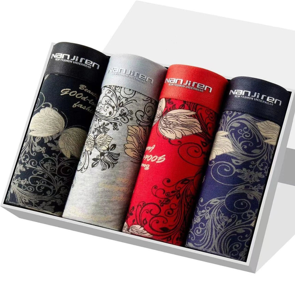 Pack de 4 Bóxers de Algodón para Hombre - AANHORA-SHOPPING