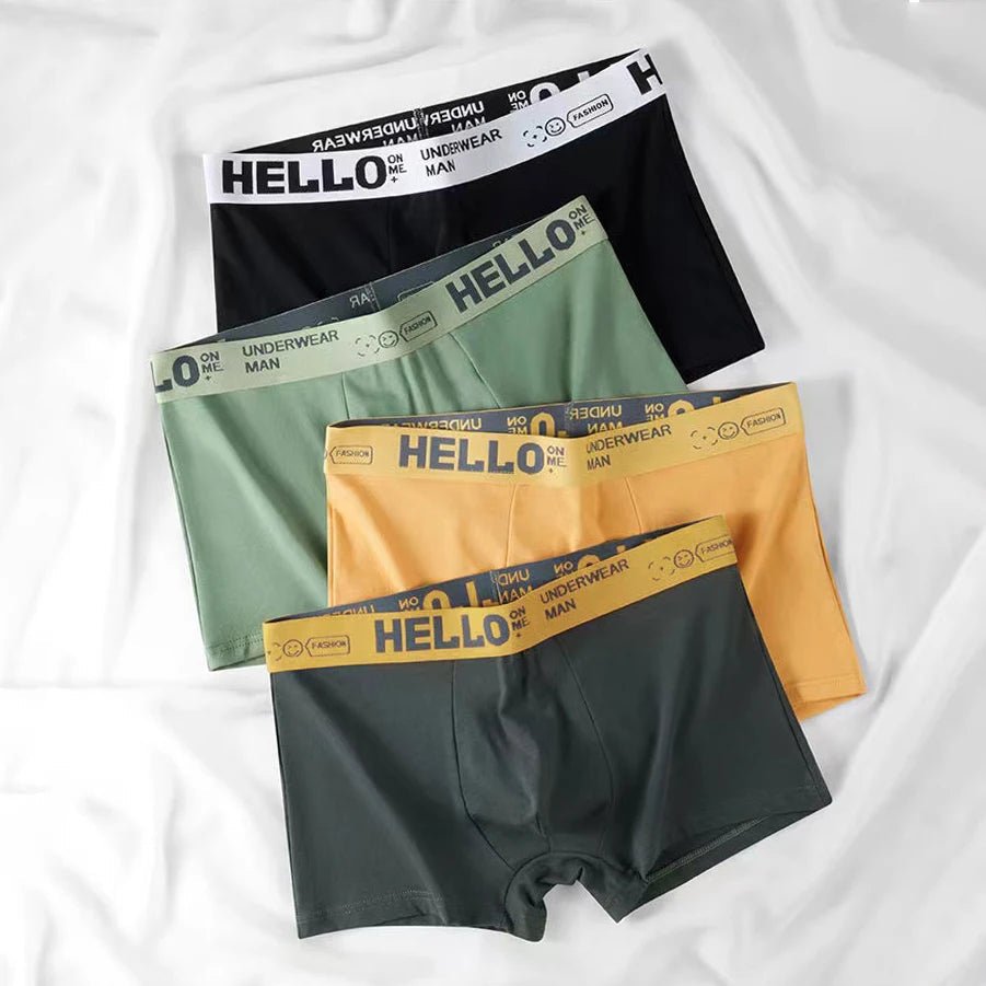 Pack de 4 Bóxers de Algodón para Hombre - AANHORA-SHOPPING