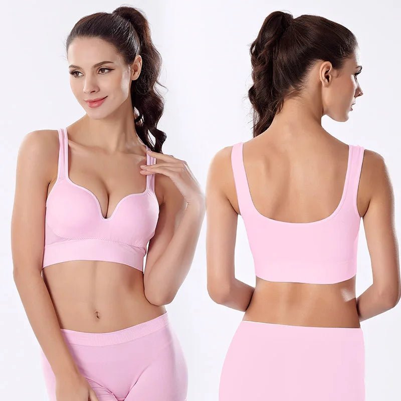 Sujetador sin costuras de algodón para mujer - AANHORA-SHOPPING