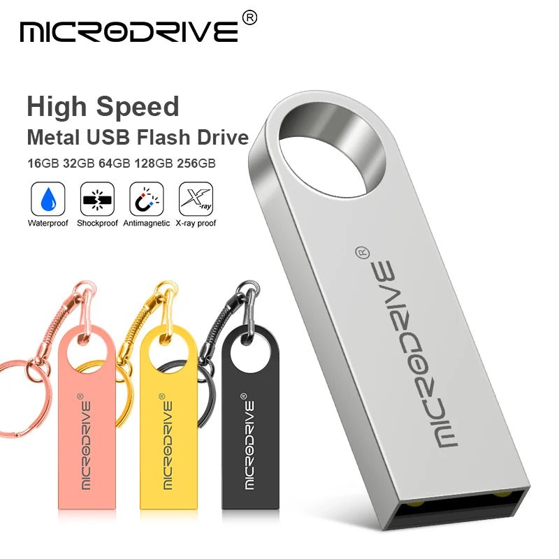 USB Flash Stick 128GB USB2.0 USB Flash Drive 32GB, Pen Drive 64GB 32GB Suitable for Computers and Mobile Phones - AANHORA-SHOPPING